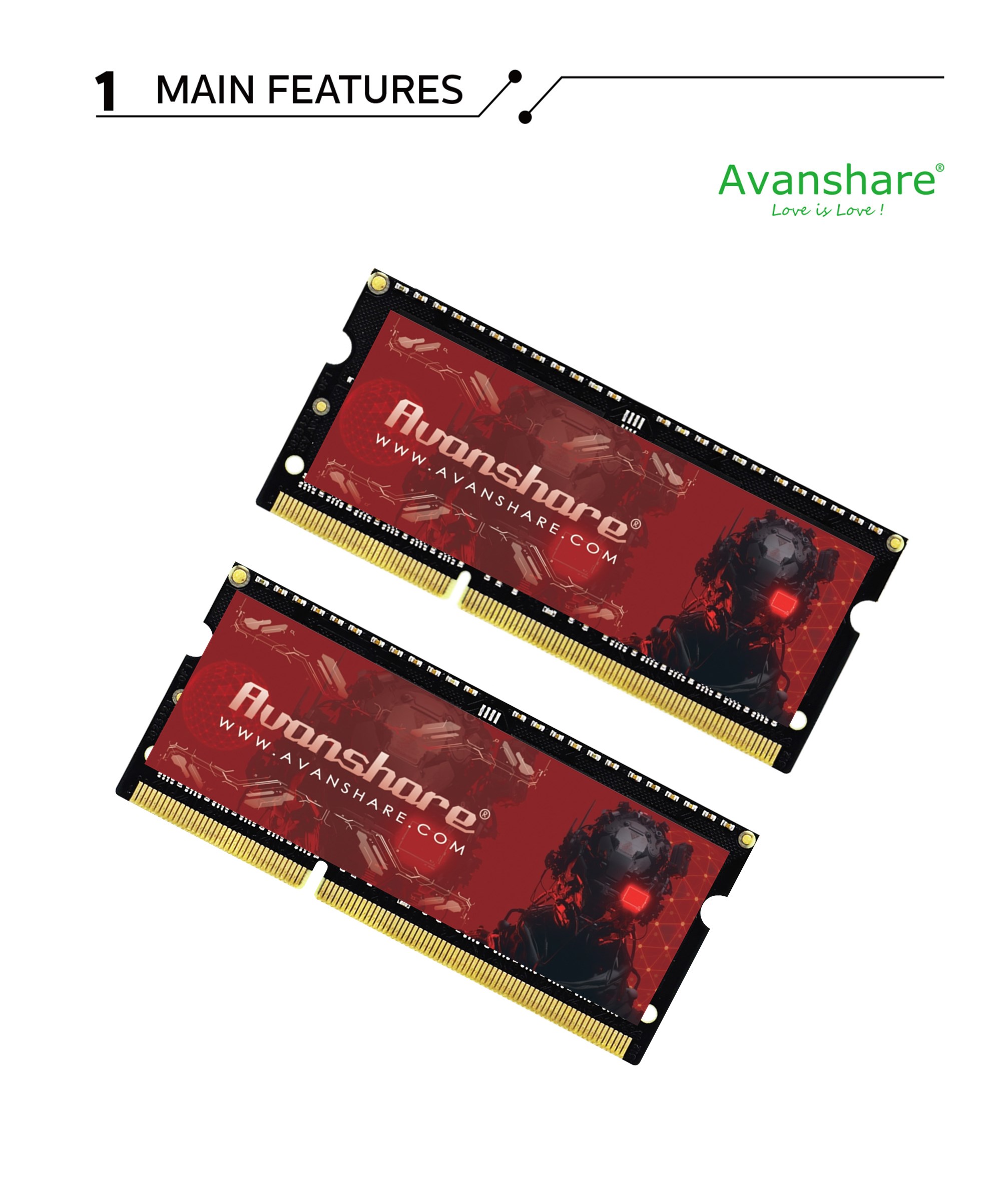 Ddr4 3200 16Gb - Avanshare Ram Memory DDR5 DDR4 DDR3