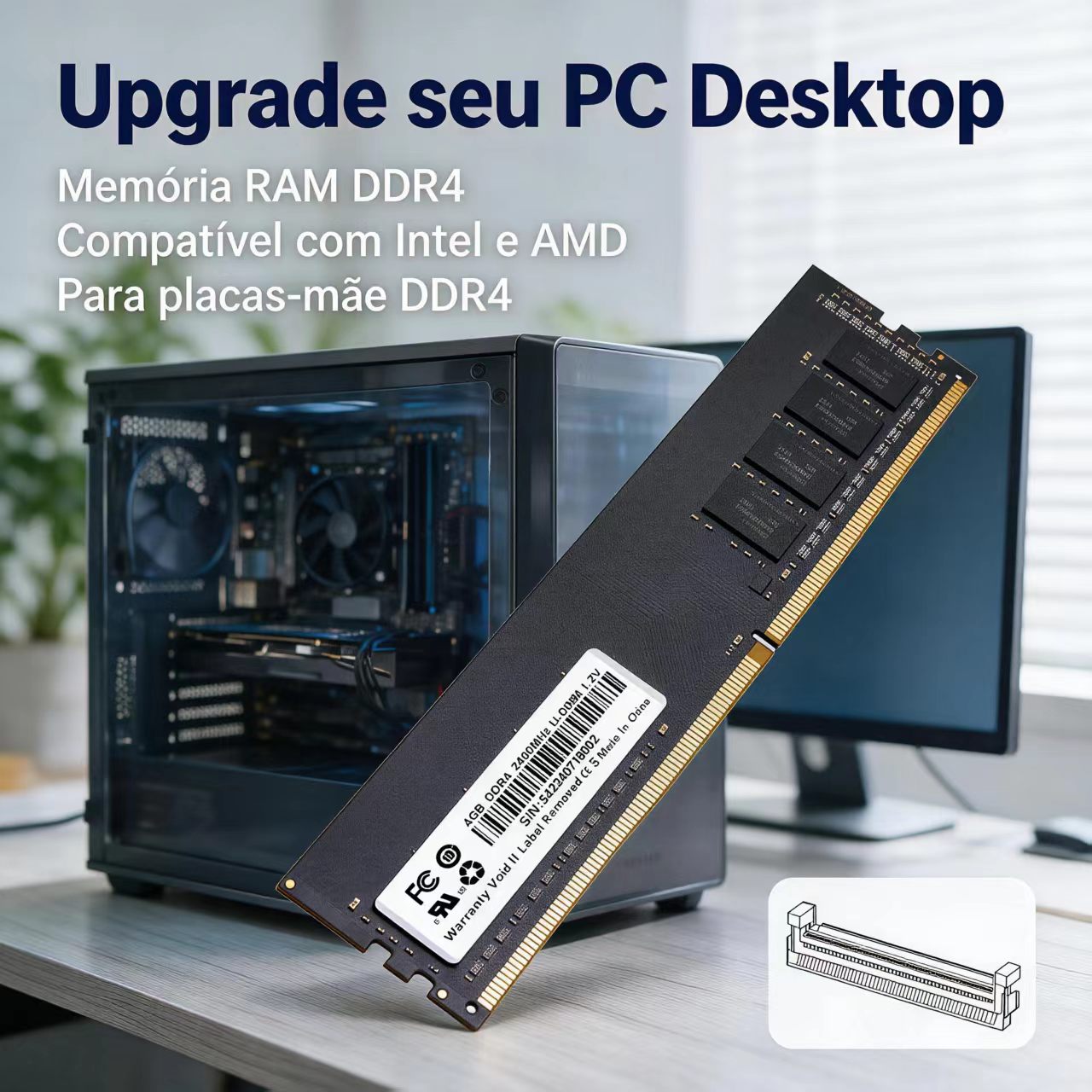 DDR4 RAM 4GB 8GB 2400MHz Deskt - Ddr4 3200 16Gb recension och pris