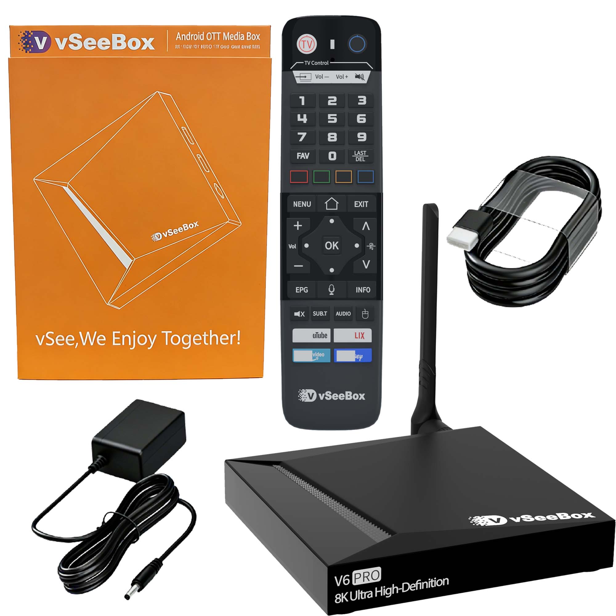 VSeeBox V6 Pro 2026 Newest, 4G - Ddr3 8Gb recension och pris